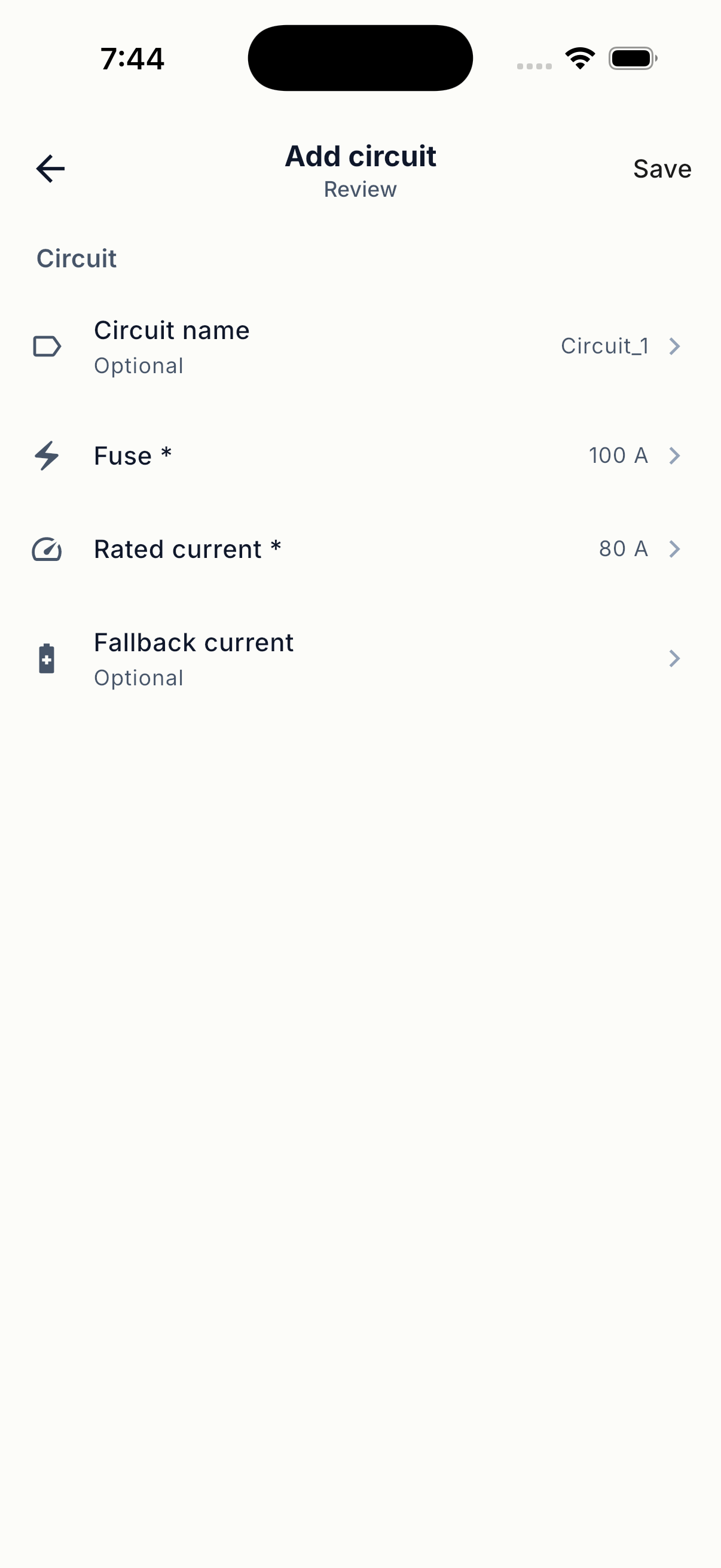Review and save the charger circuit